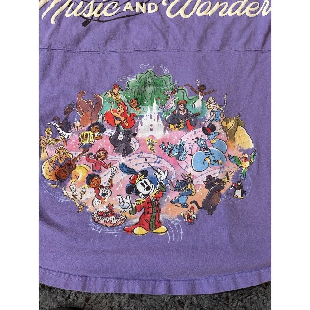 Disney 100 Years of Music‎ and Wonder Spirit Jersey Sz XL Nostalgia Collector